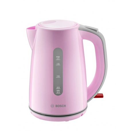 Чайник электрический Bosch TWK7500K розовый/серый - фото 1