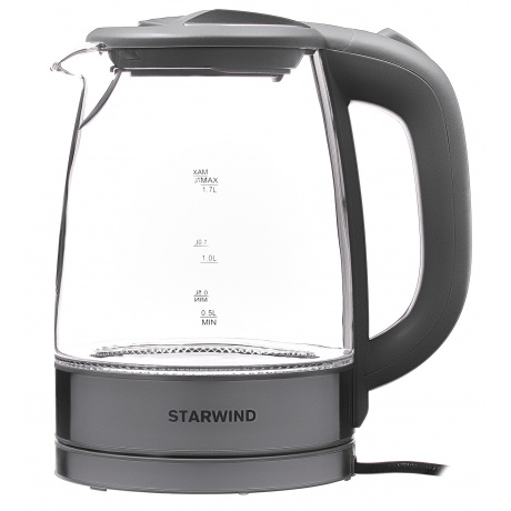 Чайник электрический Starwind SKG2315 серый/серебристый - фото 3