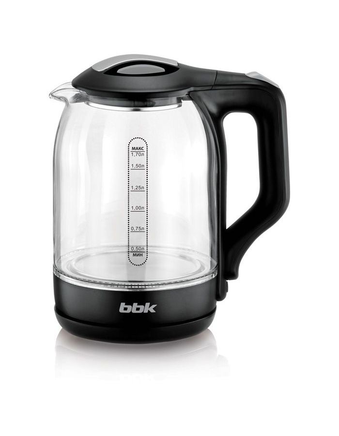 Чайник электрический BBK EK1724G Black ионизатор воды на 1 литр с автоматическим отключением