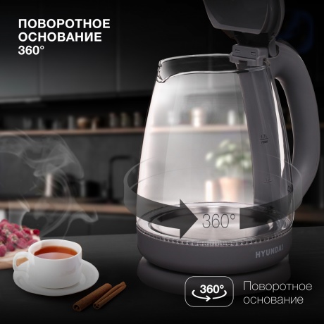 Чайник электрический Hyundai HYK-G1003 - фото 15