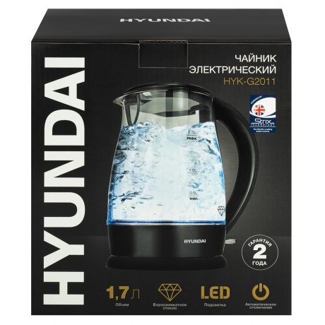 Чайник электрический Hyundai HYK-G2011 - фото 11