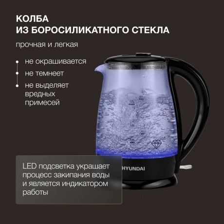 Чайник электрический Hyundai HYK-G2011 - фото 18