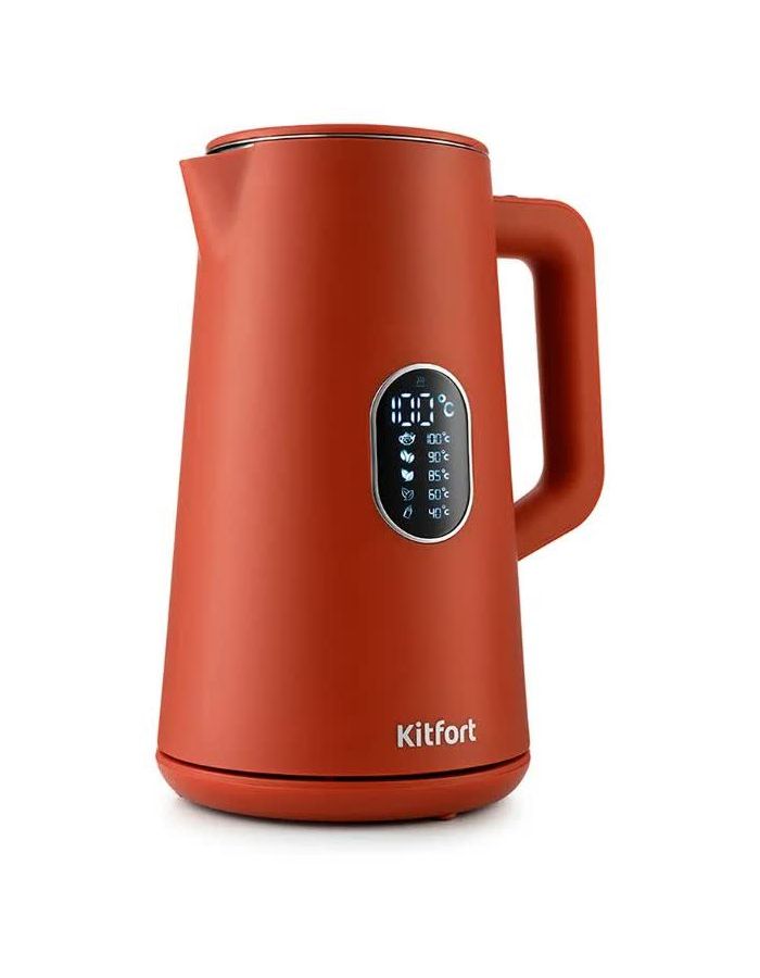 Чайник электрический Kitfort KT-6115-3 красный чайник электрический kitfort kt 6115 3 красный