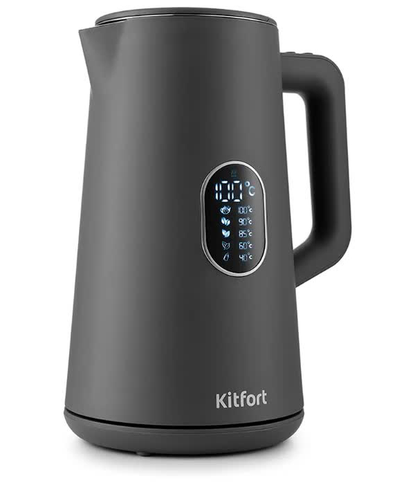 Чайник электрический Kitfort KT-6115-2 серый чайник kitfort кт 6115 1 белый 1 шт