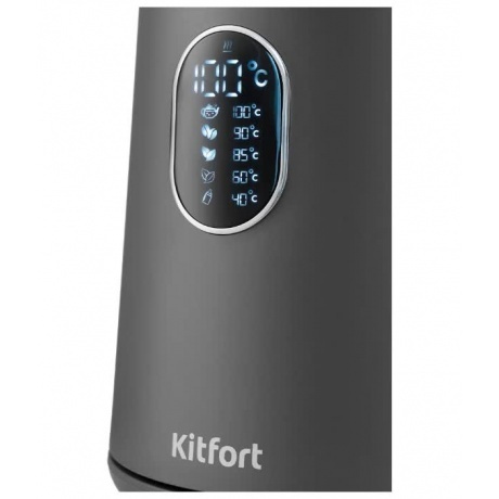 Чайник электрический Kitfort КТ-6115-2 серый - фото 3