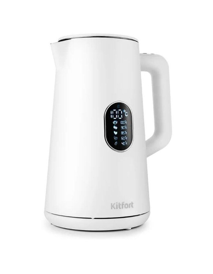 цена Чайник электрический Kitfort KT-6115-1 белый