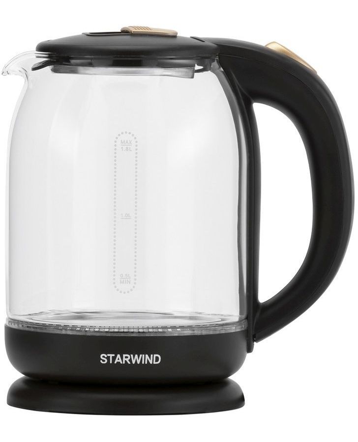 Чайник электрический Starwind SKG1052 1.8л. 1500Вт чайник электрический starwind skg1052 темно коричневый бронзовый стекло