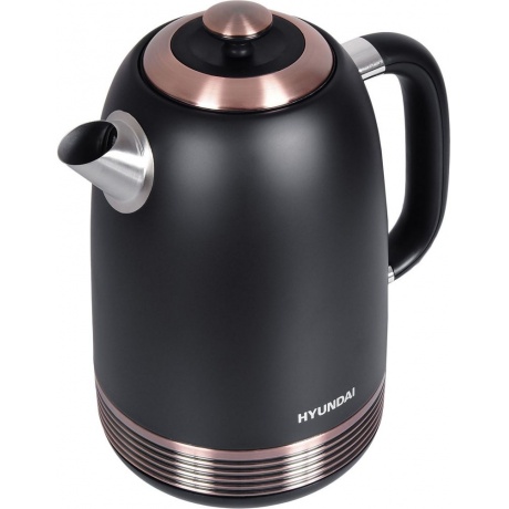 Чайник электрический Hyundai HYK-S4501 черный/бронзовый - фото 2
