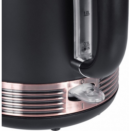 Чайник электрический Hyundai HYK-S4501 черный/бронзовый - фото 4