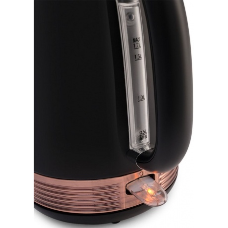 Чайник электрический Hyundai HYK-S4501 черный/бронзовый - фото 6