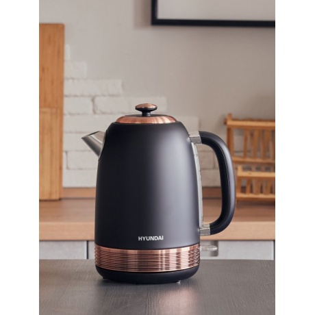 Чайник электрический Hyundai HYK-S4501 черный/бронзовый - фото 8
