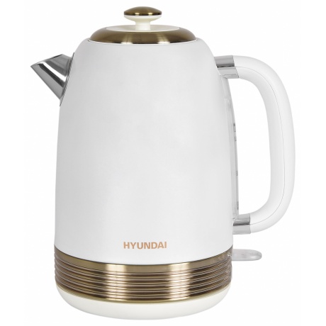 Чайник электрический Hyundai HYK-S4500 жемчужный/золотистый - фото 1