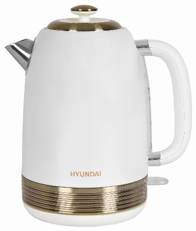 Чайник электрический Hyundai HYK-S4500 жемчужный/золотистый