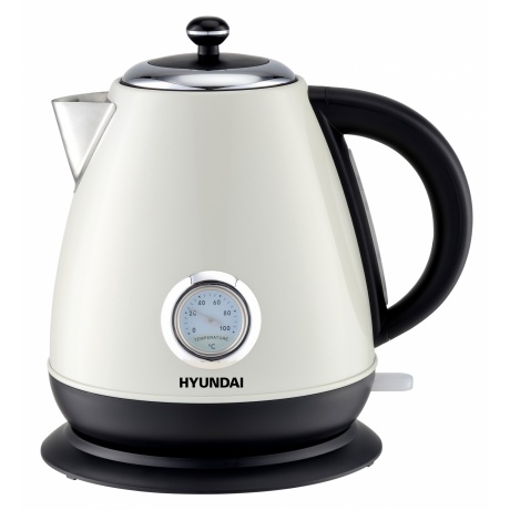 Чайник электрический Hyundai HYK-S4502 жемчужный/черный - фото 1
