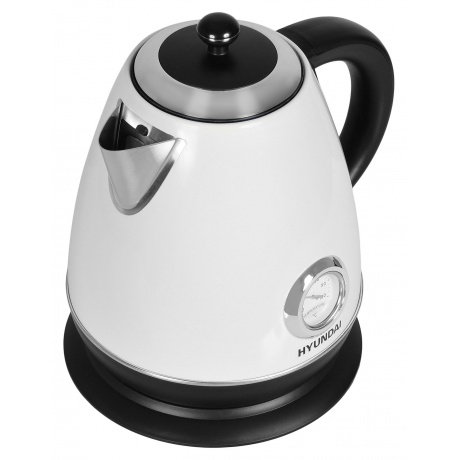 Чайник электрический Hyundai HYK-S4502 жемчужный/черный - фото 5