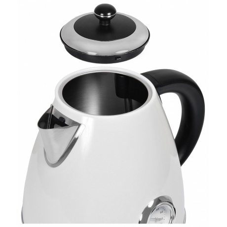 Чайник электрический Hyundai HYK-S4502 жемчужный/черный - фото 6