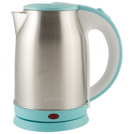 Чайник электрический Energy E-202 (1,8 л, диск) стальной бело-го...