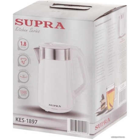 Чайник электрический Supra KES-1897 белый - фото 4