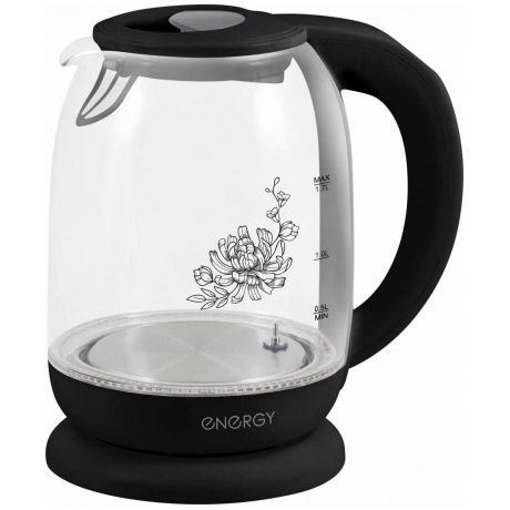 Чайник электрический Energy E-286Т (1.7л) стекло, пластик, метал...