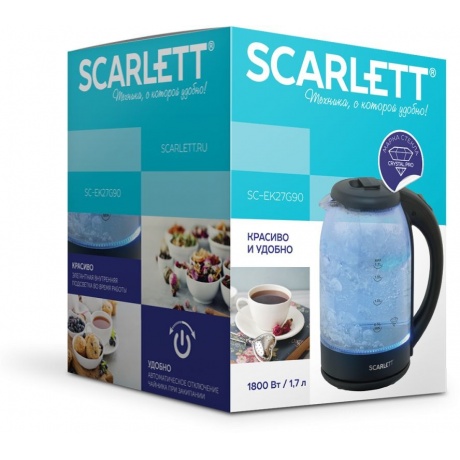 Чайник электрический Scarlett SC-EK27G90 - фото 4