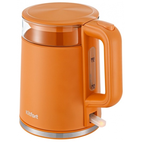 Чайник Kitfort КТ-6124-4 оранжевый - фото 2