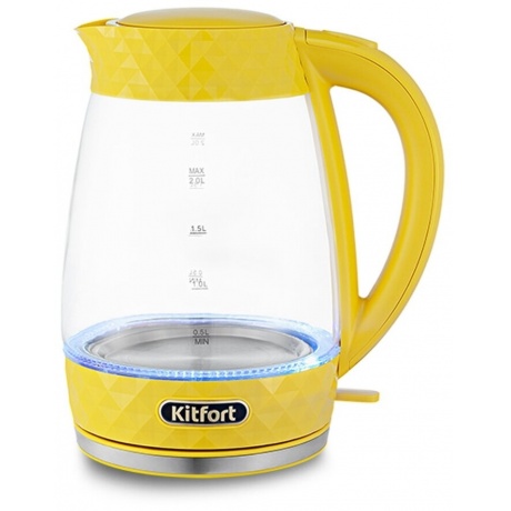 Чайник Kitfort КТ-6123-5 желтый - фото 1