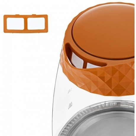 Чайник электрический Kitfort КТ-6123-4 оранжевый - фото 4