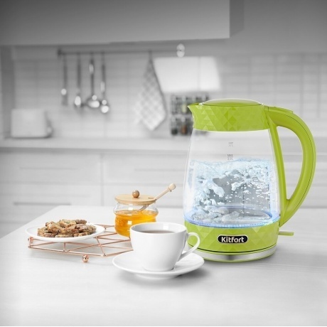Чайник электрический Kitfort КТ-6123-2 салатовый - фото 6