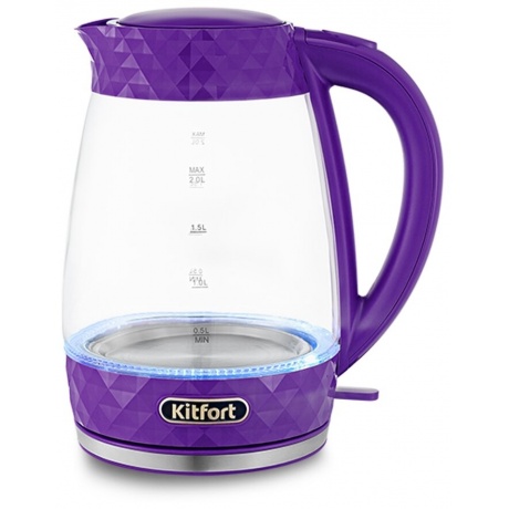Чайник Kitfort КТ-6123-1 фиолетовый - фото 1