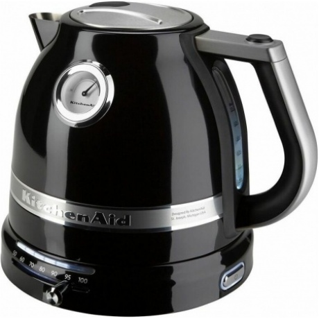 Чайник электрический KitchenAid 5KEK1522 1.5л. 2400Вт черный матовый/серебристый - фото 4