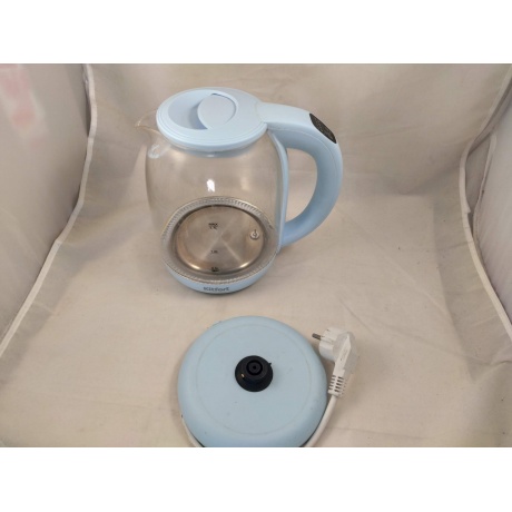 Чайник Kitfort KT-640-1 голубой уцененный (гарантия 14 дней) - фото 5