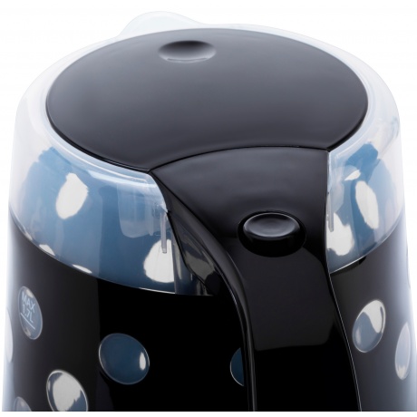 Чайник электрический Hyundai HYK-G2012 1.7л. 2200Вт черный/прозрачный (корпус: пластик) - фото 2