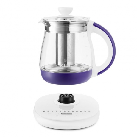 Чайник Kitfort КТ-6130-1 бело-фиолетовый - фото 10