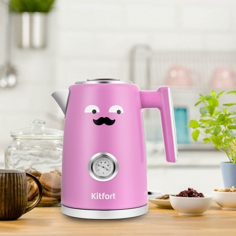 Чайник электрический Kitfort КТ-6144-1 лавандовый - фото 2