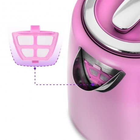 Чайник электрический Kitfort КТ-6144-1 лавандовый - фото 4