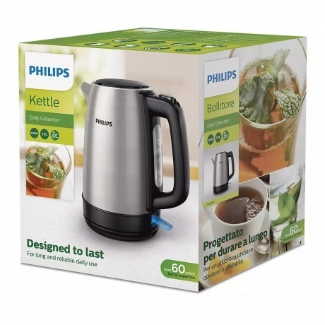 Чайник электрический Philips HD9350/90 silver/black - фото 3