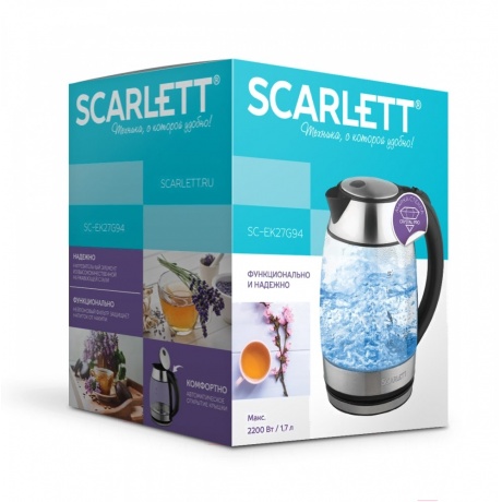 Чайник электрический Scarlett SC-EK27G94 - фото 4