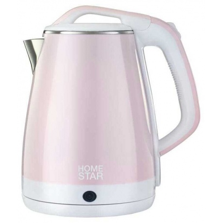 Чайник электрический Homestar HS-1035 (1,8 л) розовый, двойной корпус - фото 1