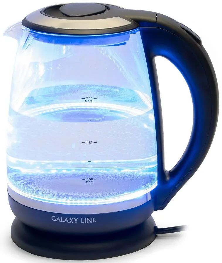 Чайник электрический Galaxy Line GL 0559 2200 Вт, объем 2 л, Корпус из термостойкого стекла