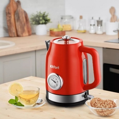 Чайник электрический Kitfort КТ-6143-3 красный - фото 2