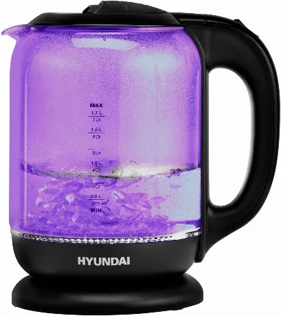 Чайник электрический Hyundai HYK-G5809 1.8л. 2200Вт фиолетовый/ч...