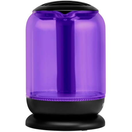 Чайник электрический Hyundai HYK-G5809 1.8л. 2200Вт фиолетовый/черный (корпус: стекло) - фото 4