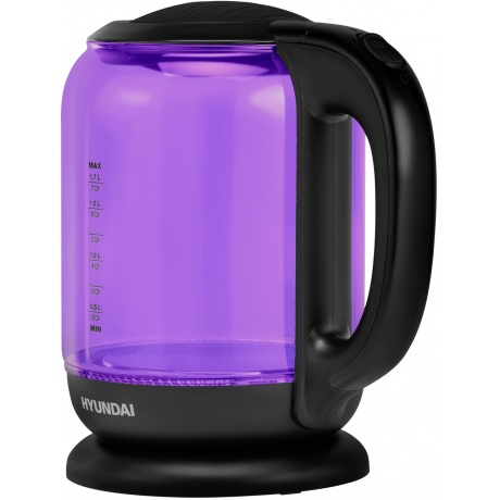 Чайник электрический Hyundai HYK-G5809 1.8л. 2200Вт фиолетовый/черный (корпус: стекло) - фото 10