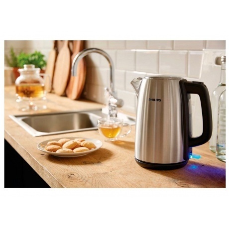 Чайник электрический Philips HD9351/90 1.7л. 1850Вт серебристый (корпус: нержавеющая сталь) - фото 9