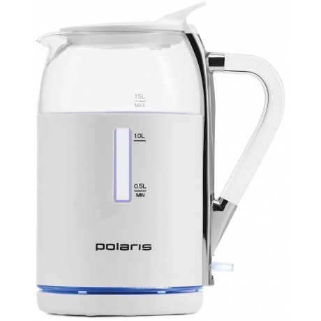 Чайник электрический Polaris PWK 1563CGL белый - фото 2
