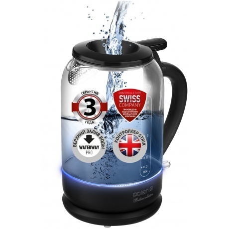 

Чайник электрический Polaris PWK 1753CGL, белый/ черный