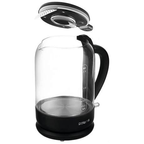 Чайник электрический Polaris PWK 1753CGL, белый/ черный - фото 2