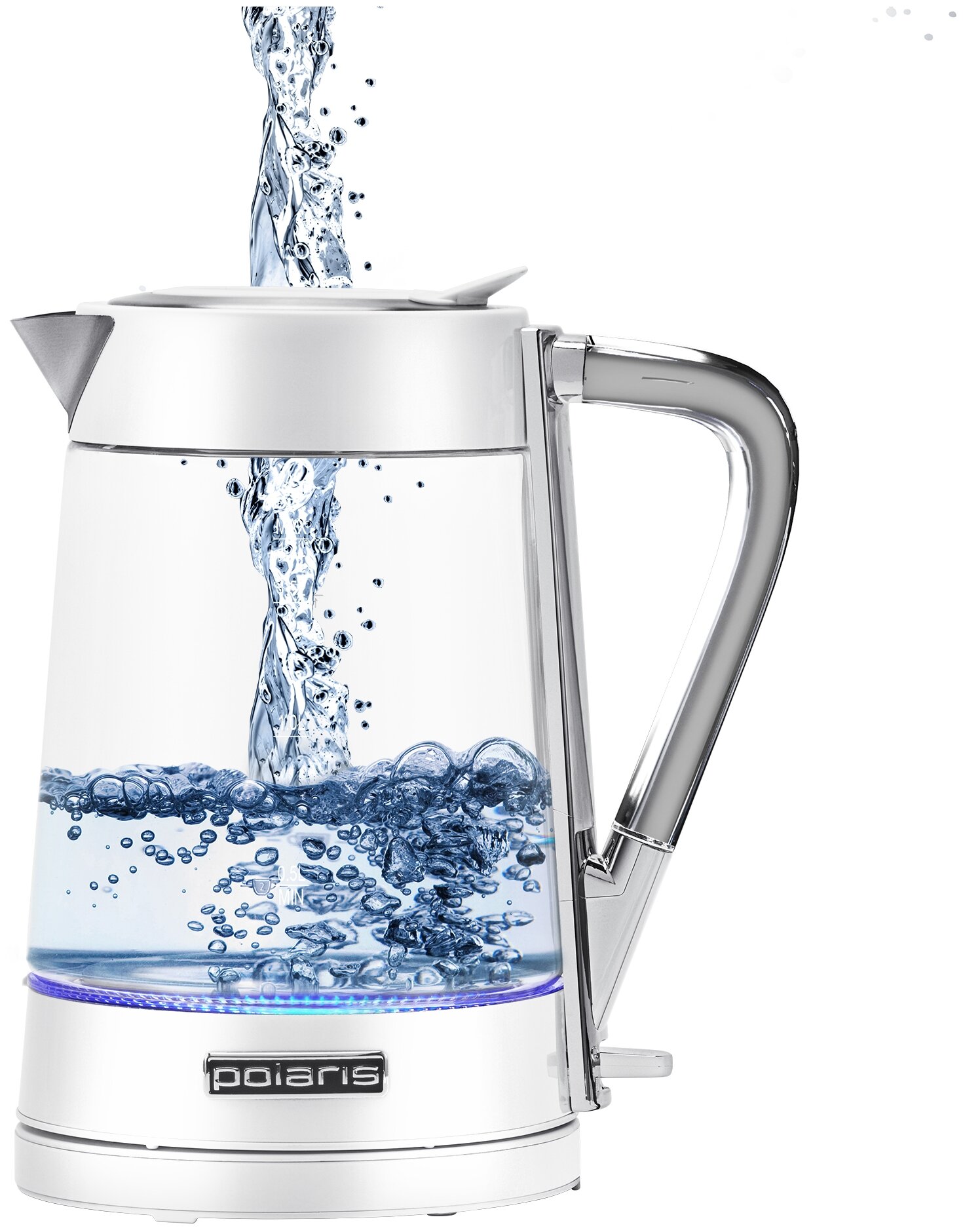 Чайник электрический Polaris PWK 1715 CGL белый - фото 4