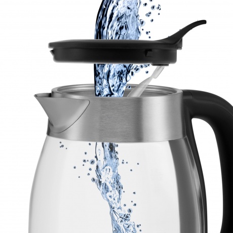 Чайник электрический Polaris PWK 1817CGL, черный/ нерж. сталь - фото 20