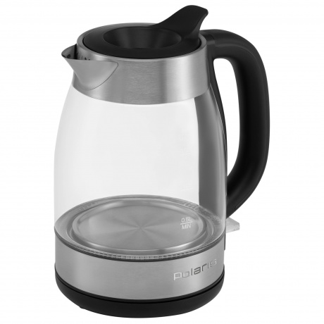 Чайник электрический Polaris PWK 1817CGL, черный/ нерж. сталь - фото 7